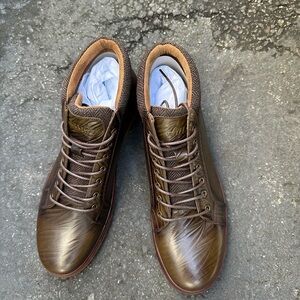 Oxford Dark Brown Leather Boots